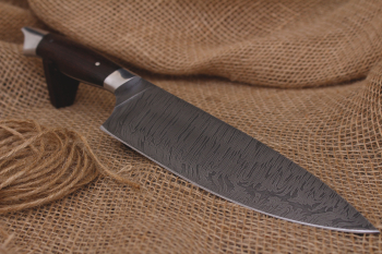 Нож "Шеф-Повар" Дамаск. Рукоять дерево Венге.